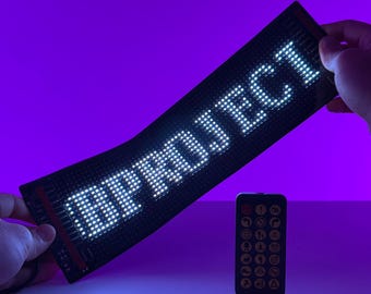 Flexible LED Car Sign – Display Nickname, Text or GIF Images