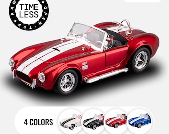 1/24 Scale Ford Shelby Cobra 1960 Alloy Convertible Model Car with Sound & Light
