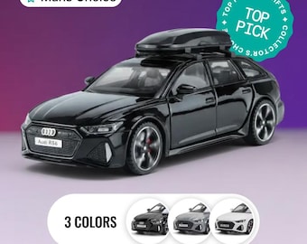 1/32 Scale Audi RS6 Diecast Car Model with Headlight without Case