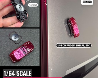 MagClip — 1:64 Diecast Magnet Mount STL | Hot Wheels Matchbox Display |  | BBPROJECTS