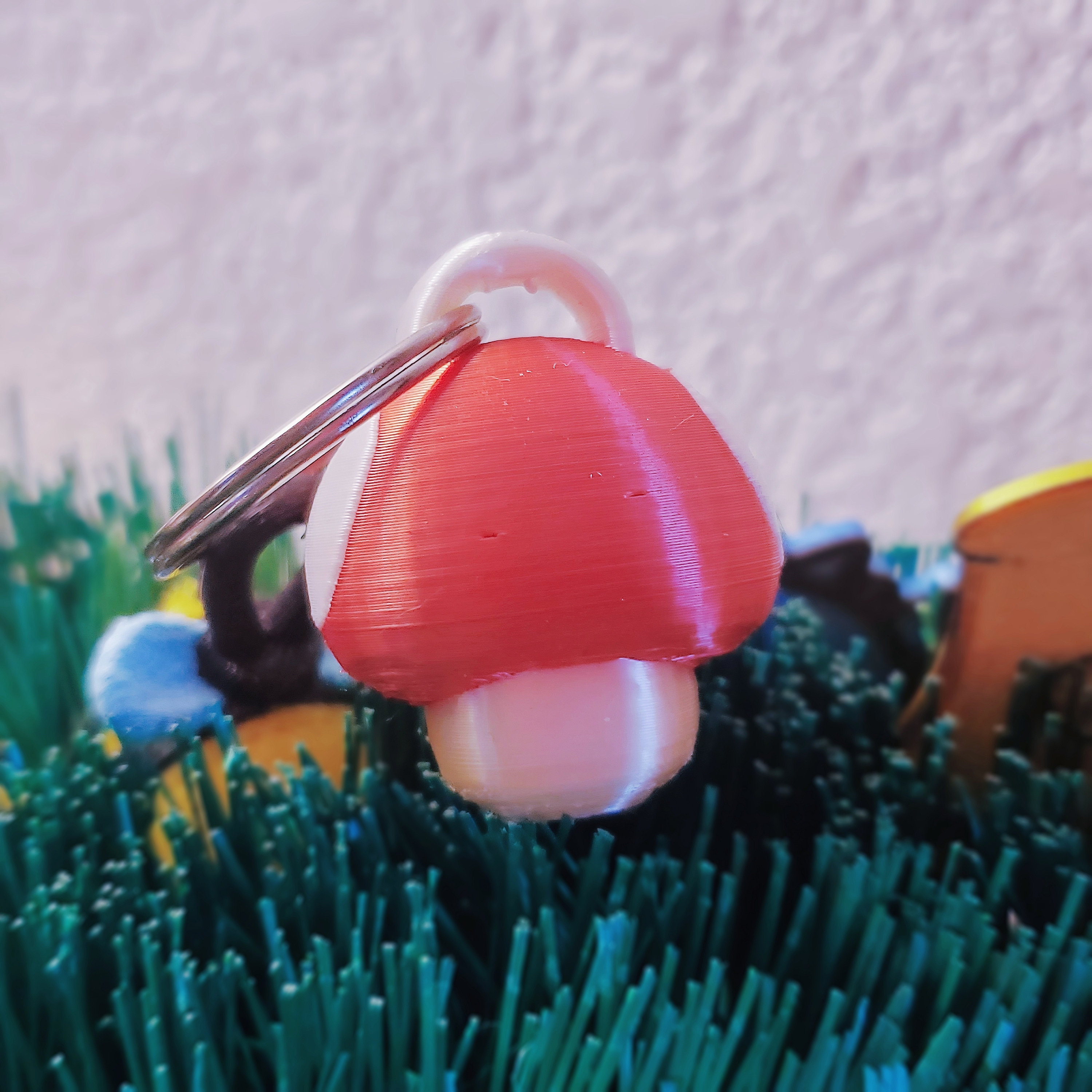 Mario Mushroom Keychain - Etsy
