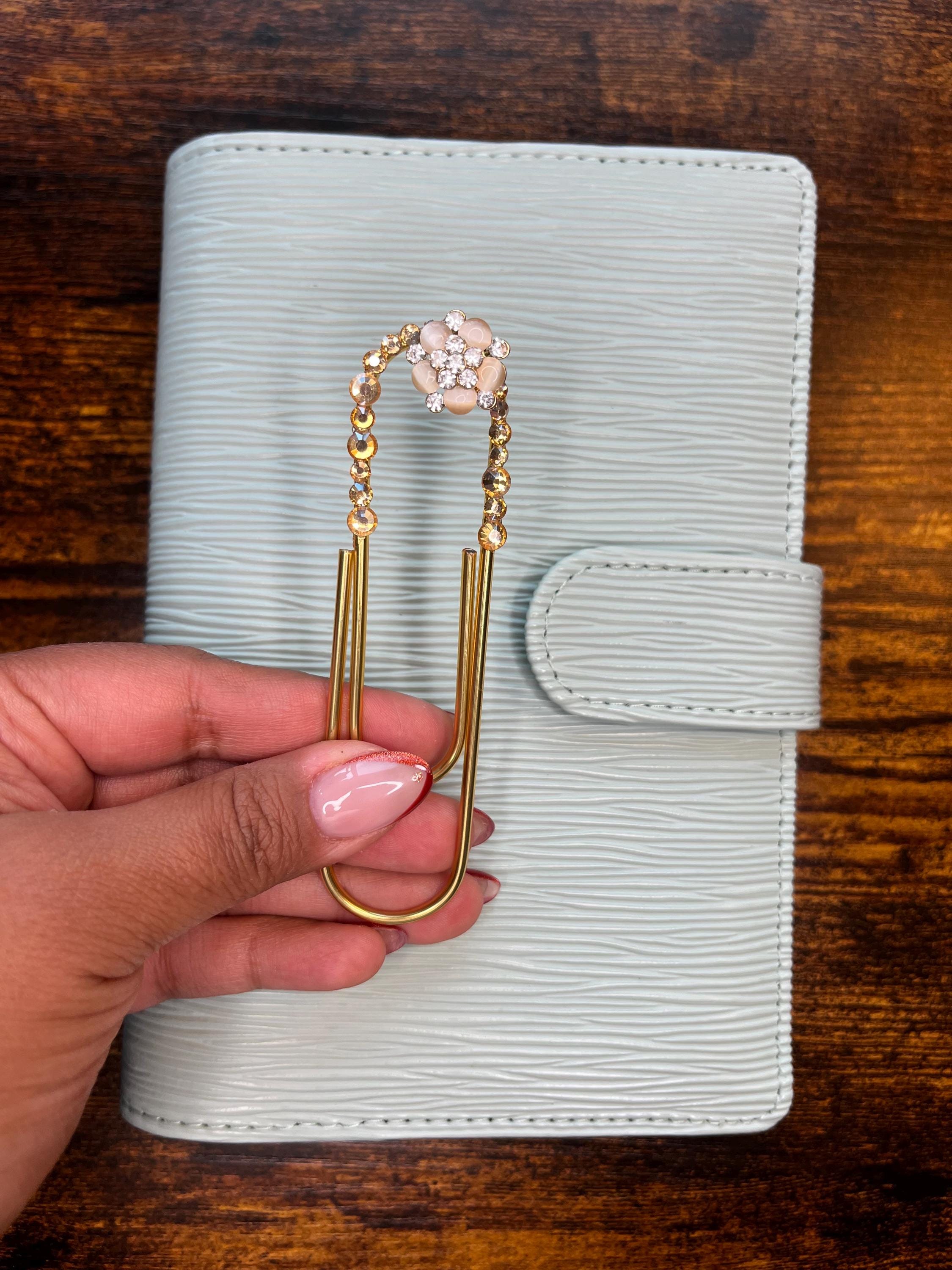 Paper Clips Accessory Elegant Embellished Paper Clip: Savings Planner Accessory - Etsy