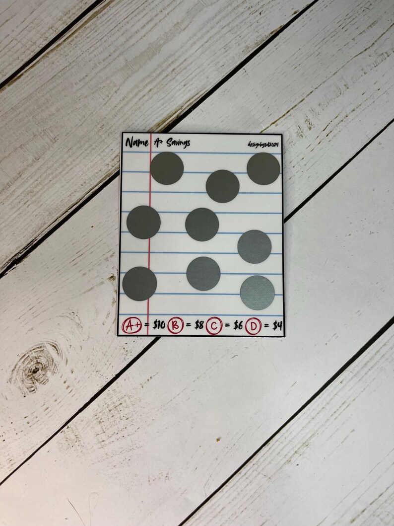 Back to School Savings Challenge: Scratch-off - Etsy