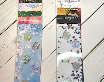 Monthly Savings Challenge Bookmark: 12-Month Scratch-Off