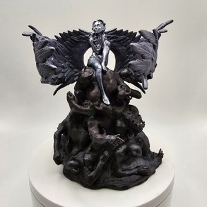 Angel Over Darkness Figurine, Gothic Style | Various Sizes
