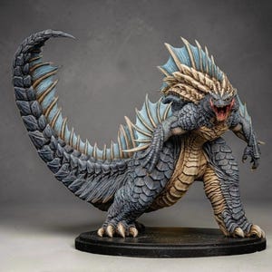 Godzilla Statue, Kaiju Monster Figur | Unbemalt oder Vollbemalt