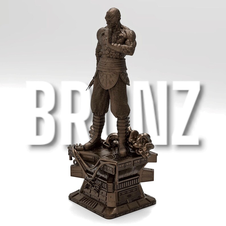 Darth Sion statue, showcasing the Sith Lord’s cracked stone-like body. He stands on a futuristic base, gripping a lightsaber, exuding menace. His battle-worn armor and intense gaze reflect his mastery of the dark side, embodying pain and hatred.