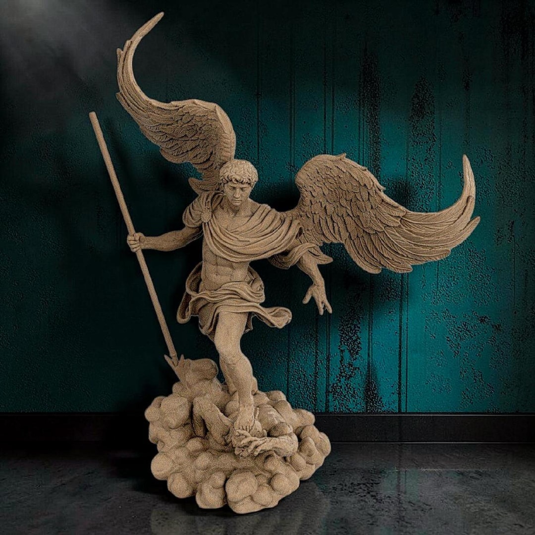 Saint Michael the Archangel Statue – Timeless Religious Figurine in ...