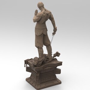 Darth Sion statue, showcasing the Sith Lord’s cracked stone-like body. He stands on a futuristic base, gripping a lightsaber, exuding menace. His battle-worn armor and intense gaze reflect his mastery of the dark side, embodying pain and hatred.