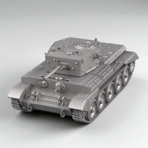 Tabletop Minis | British Cruiser Mk IV Tank | Wargame3D