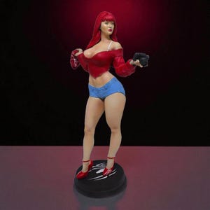 Mary Jane Statue: Modische Pin-Up Kunst | Verschiedene Größen & Ausführungen