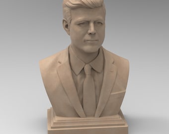 John F. Kennedy Skulptur, Präsidenten Büste | Verschiedene Größen & Ausführungen