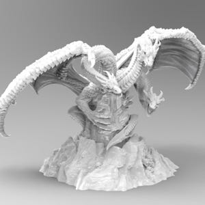 Tridracarys Sovereign Statuette | Three-Headed Dragon