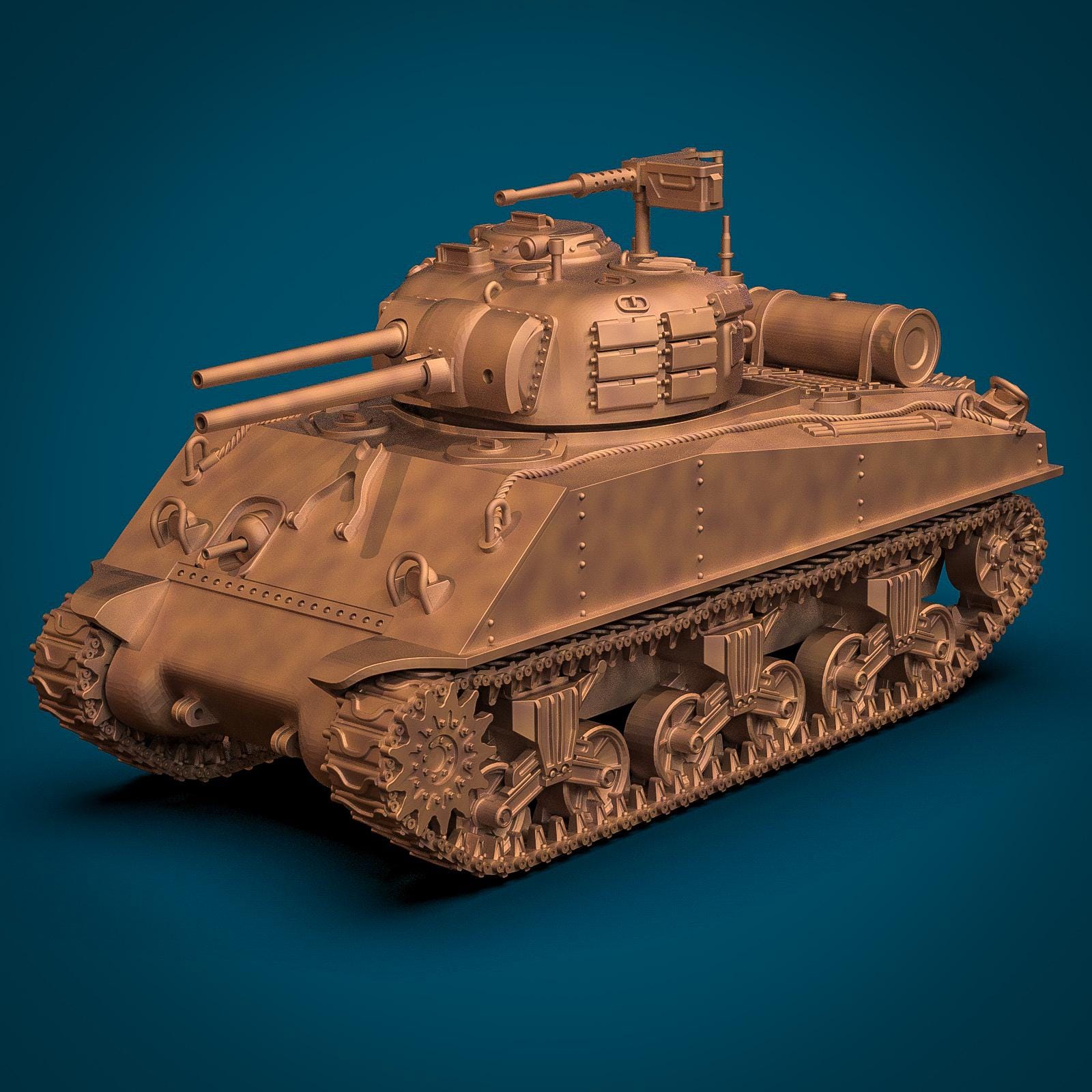 Tabletop Minis | United States M4A3R3 Sherman Zippo Tank