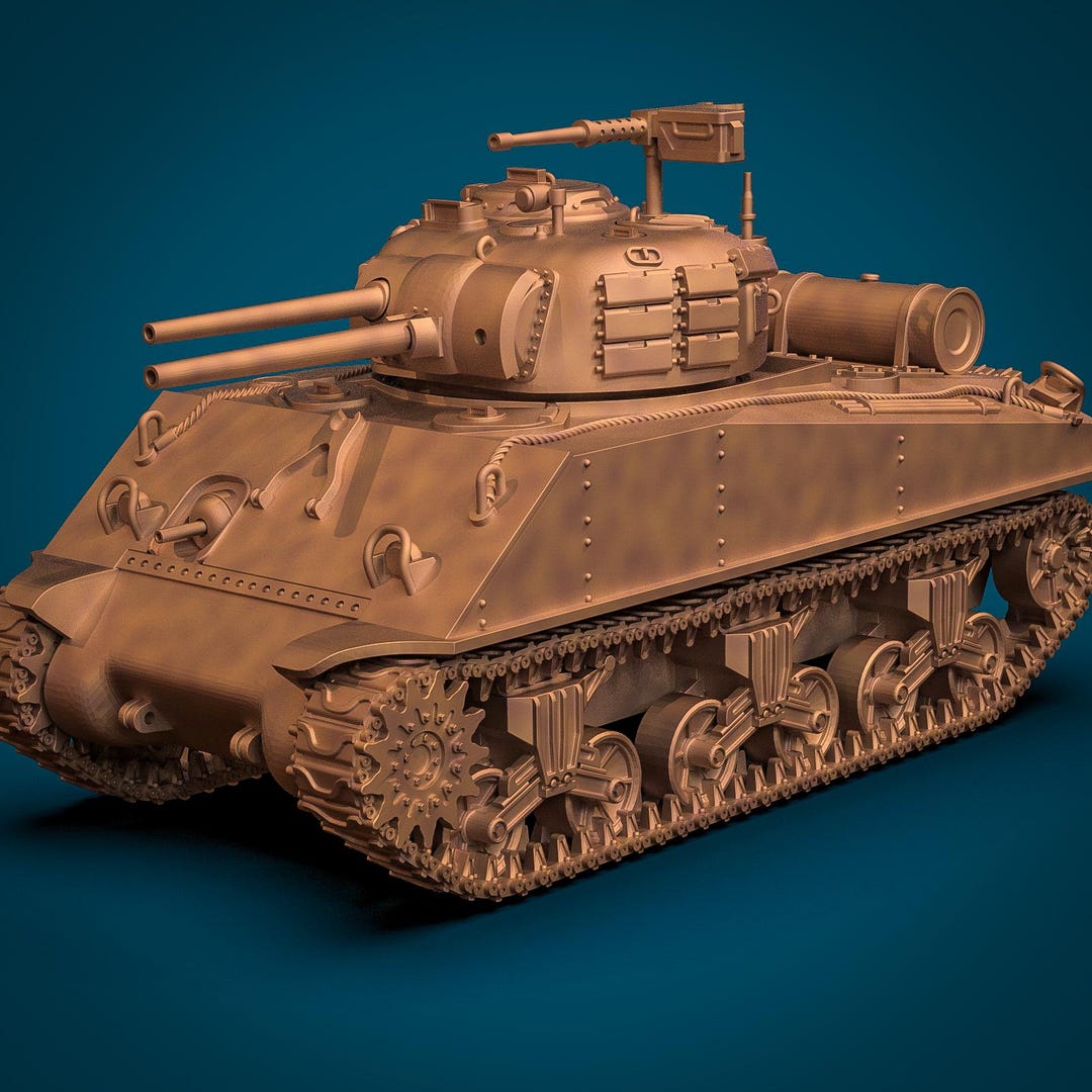 Tabletop Minis | United States M4A3R3 Sherman Zippo Tank