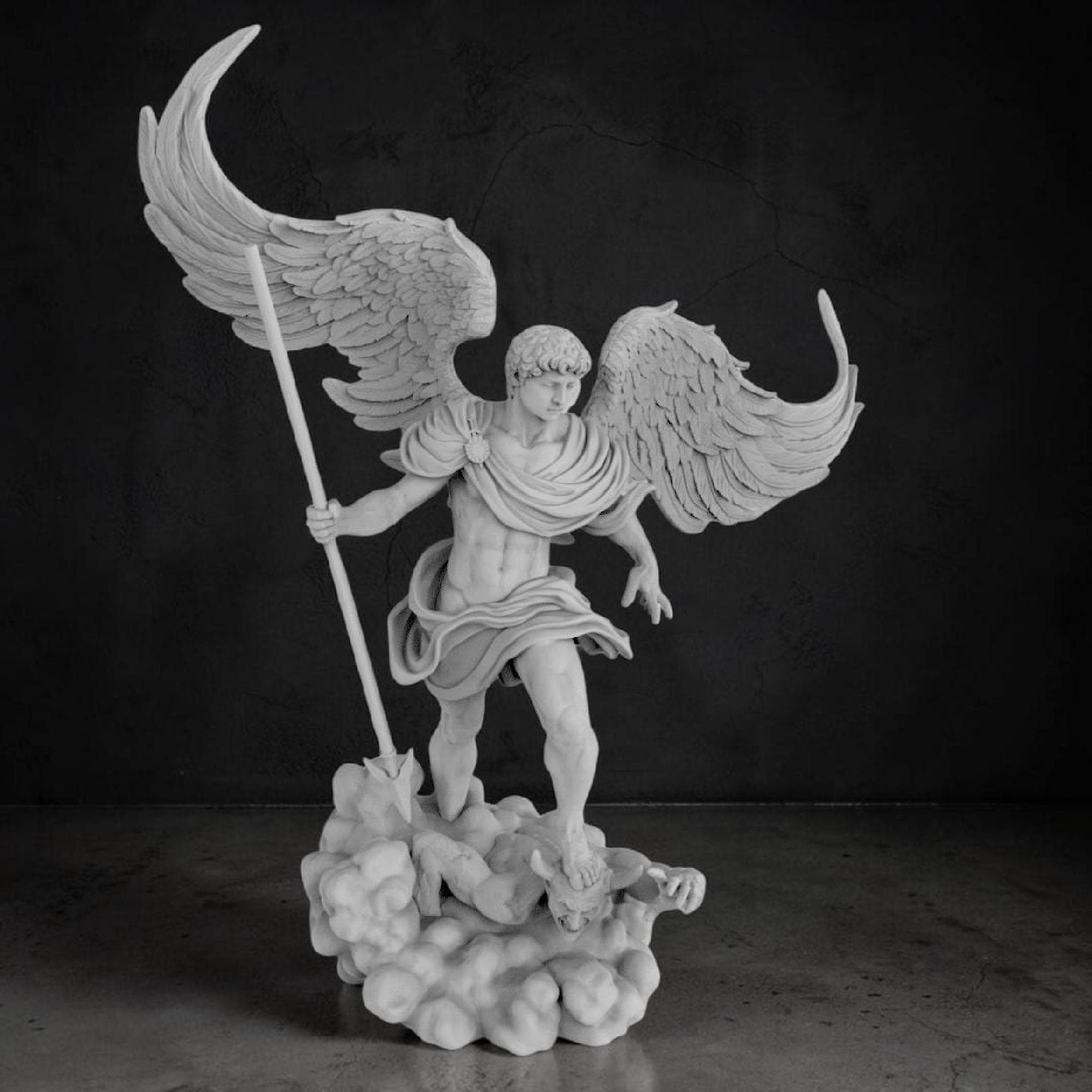 Saint Michael the Archangel Statue – Timeless Religious Figurine in ...