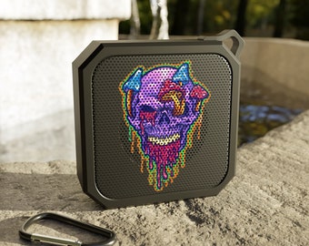 Blackwater Water Resistant Outdoor Bluetooth Speaker - Dripping Skull