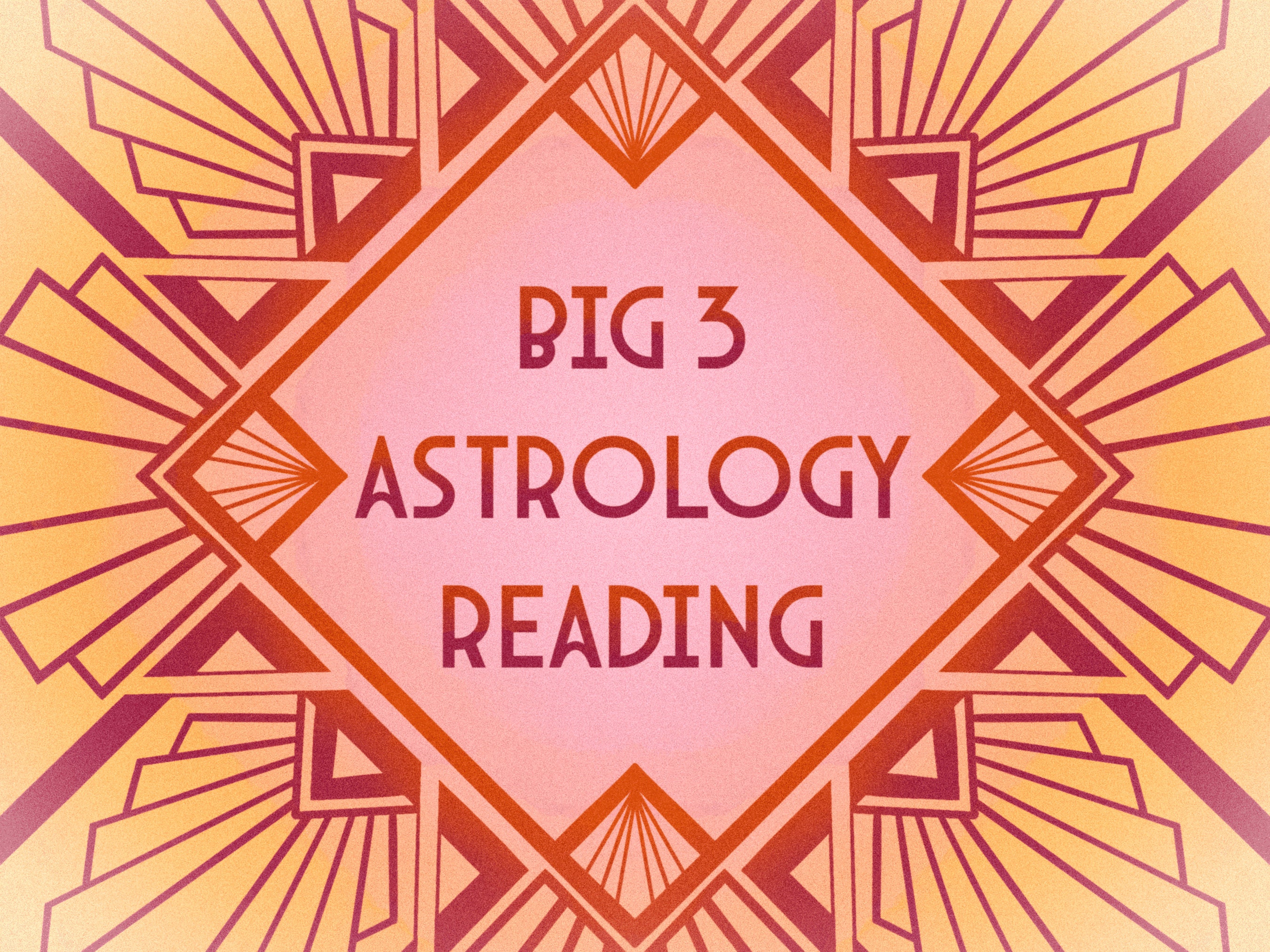 Big 3 Astrology Reading Etsy