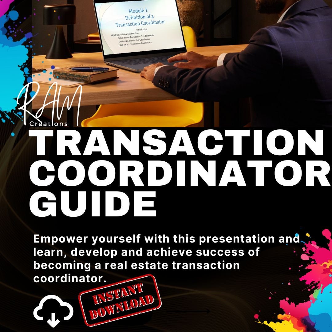 Real Estate Transaction Coordinator Training: Learning Presentations - Etsy