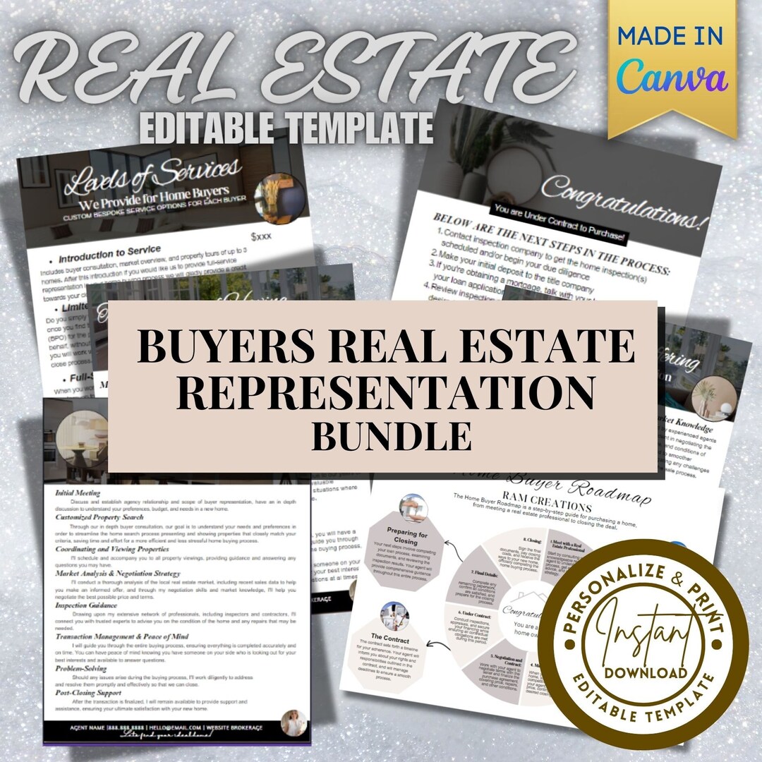 Real Estate Agent Bundle: 6 Canva Templates for Email Marketing ...