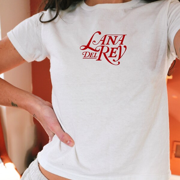Lana Del Rey Shirt, y2k Baby Tee, Lana Del Rey, Coquette Top, Coquette Baby Tee, Lana Del Rey Merch, 90s Tshirt, Brandy Melville