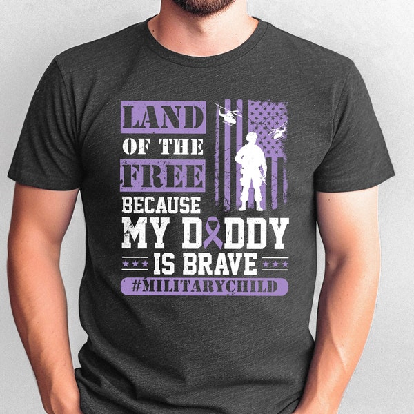 Military Kids Shirt, Military Child Month Shirt, Month Of The Military Child Shirt, Military Purple Up Shirt, Military Dad Appreciation Gift