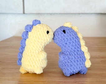 Crochet Mini Dinosaur Plushie | Amigurumi | Stuffed Animal | Handmade | Couple Gift | Squishy