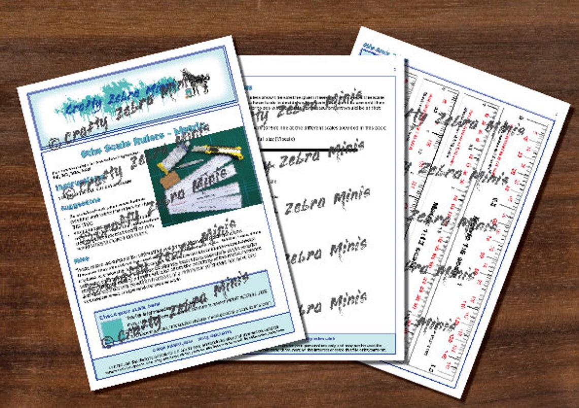 6ths Scale Rulers, Printable - METRIC (1/6, 1/12, 1/24 and 1/48) - Etsy