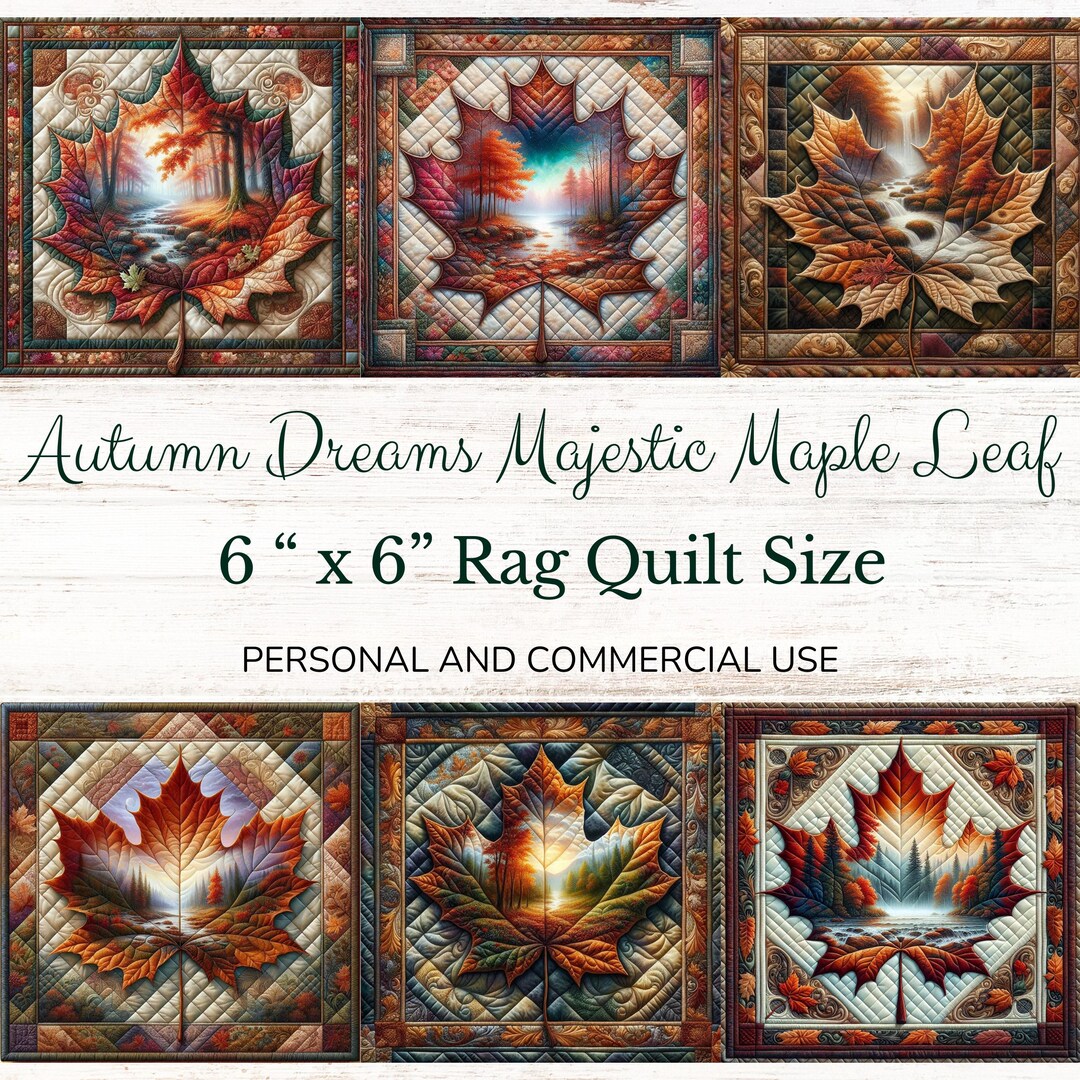 Panel Rag Quilt Printable Fabric Panels – 6