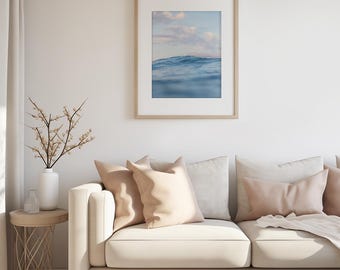 Ocean Wave Photography Print: Coastal Beach Decor (Digital Download)