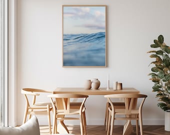 Coastal Ocean Wave Photography Print: Beach Wall Art (Digital Download)