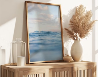 Ocean Wave Photography Print: Coastal Beach Decor (Digital Download)