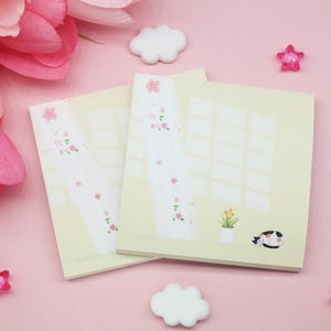 Cozy Cat Sticky Notes: Kawaii Stationery, 3&quot;x3&quot; Memo Pads