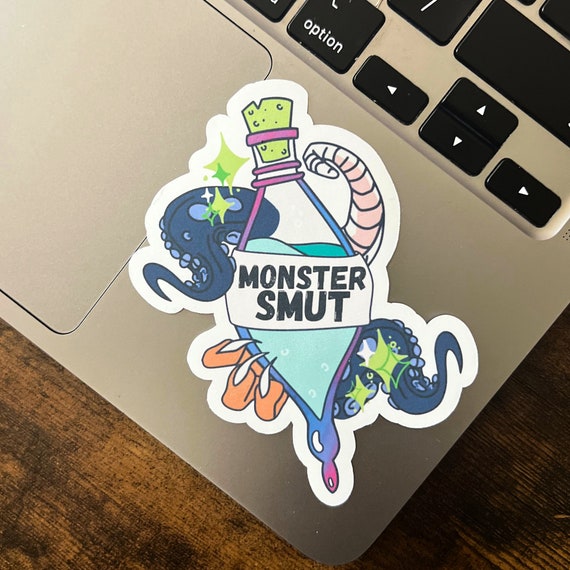 Monster Smut Vinyl Sticker: Book Lover Gift