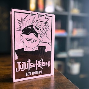 Jujutsu Kaisen Vol. 1 Rebind - Gojo Satoru Custom Manga Hardcover - Velvet & Rose Gold Anime Merch