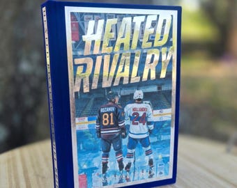 Heated Rivalry Custom Rebound Book Rachel Reid Hardcover Hand-Painted Edges