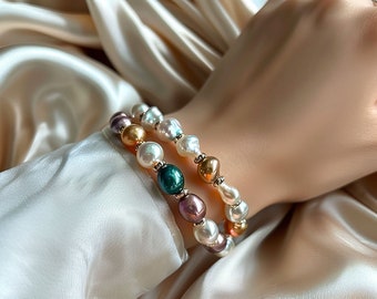 Pearl Bracelet for Bridesmaids,Real Natural Freshwater Pearl Bracelet,Pearl Bracelet for Women,Tiny Small Pearl,Gift for Her,Wedding Jewelry