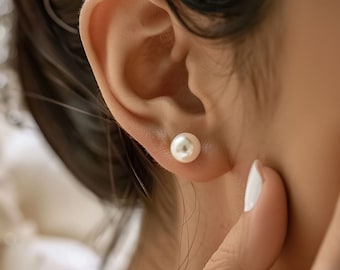 Pearl Earrings,Freshwater Pearl Earrings,Vintage Style Earrings,Pearl Jewelry,Bridal,Bridesmaid Gifts,Anniversary Gift,Wedding Earrings