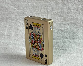 Custom Lighters Poker Card Lighters Green Flame Lighter Windproof lighter Gift for dad Gift for him