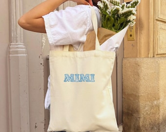 draagtas bloemen, MIMI-cadeau bloemen, herbruikbare tas, Moederdagcadeau, nieuw omacadeau, verjaardagscadeau voor oma kerstcadeau bloemenliefhebber