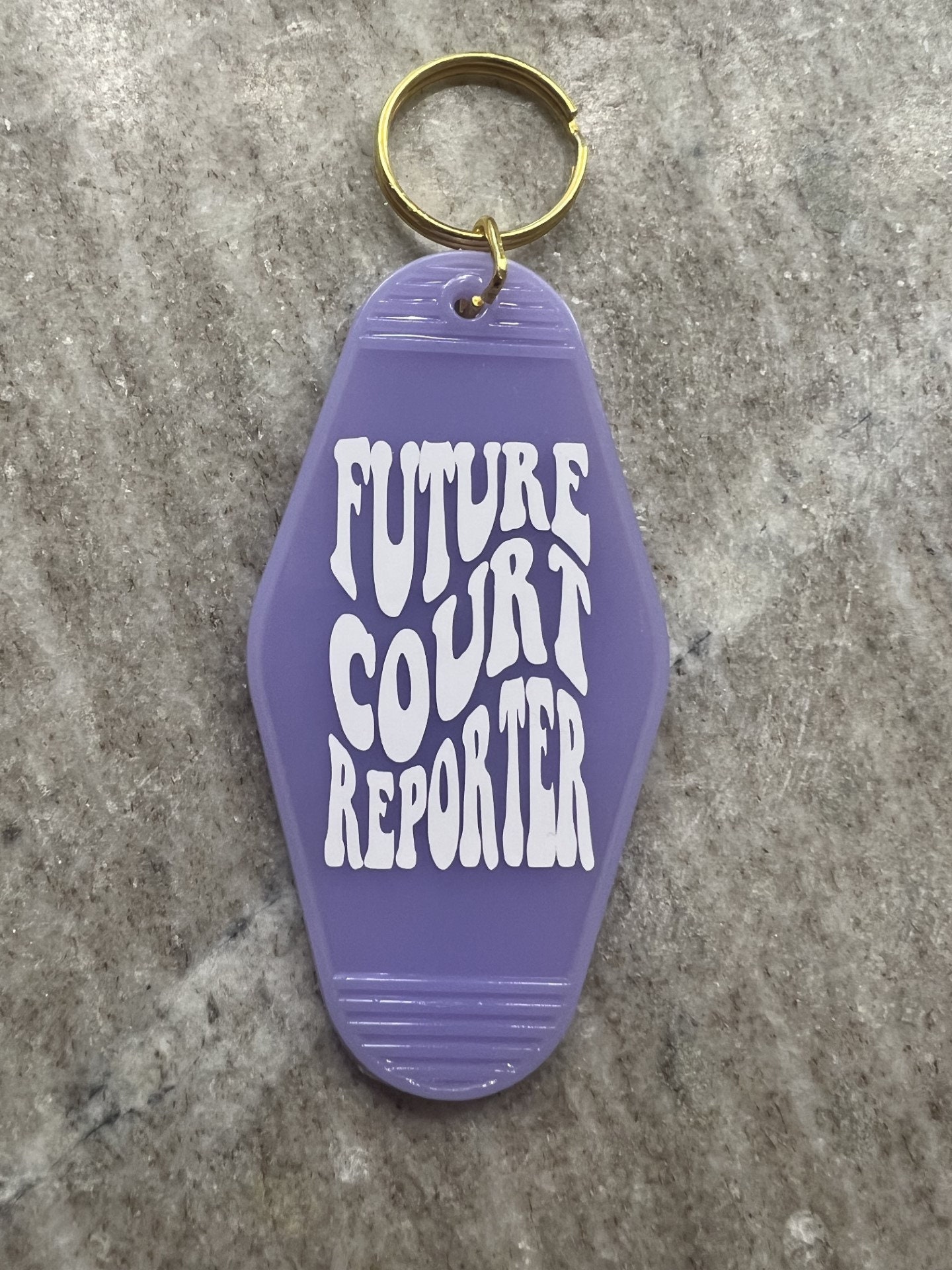 Motel Keychain- Court Reporter Gift- Steno Student Gift-future Court ...