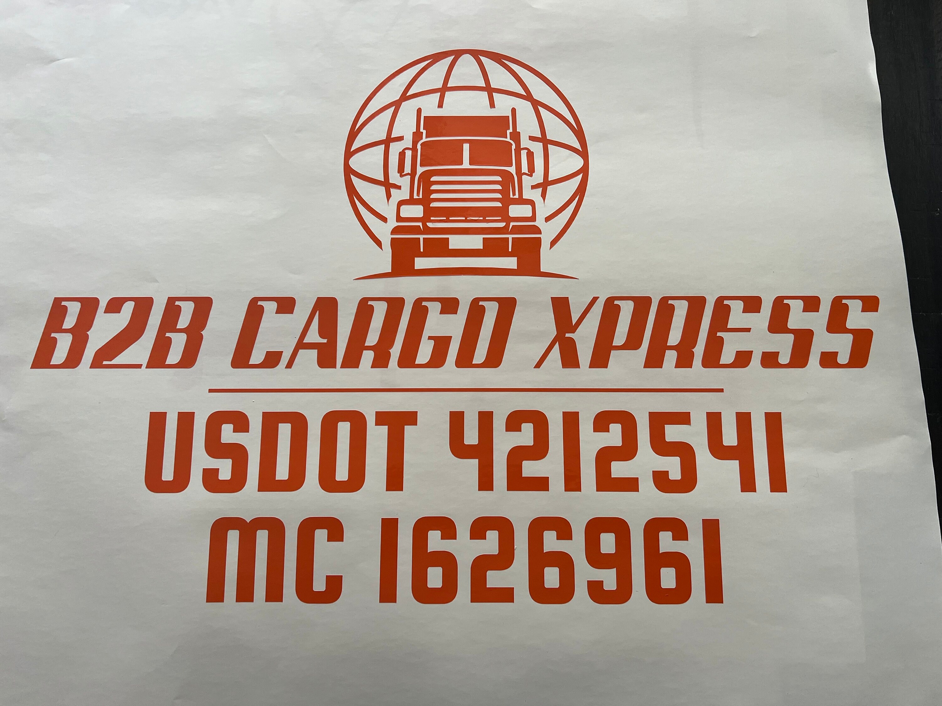 Custom US DOT Trucking Decals – Vinyl Lettering For Semi, Van, Windows – 2 Pairs – Oracal