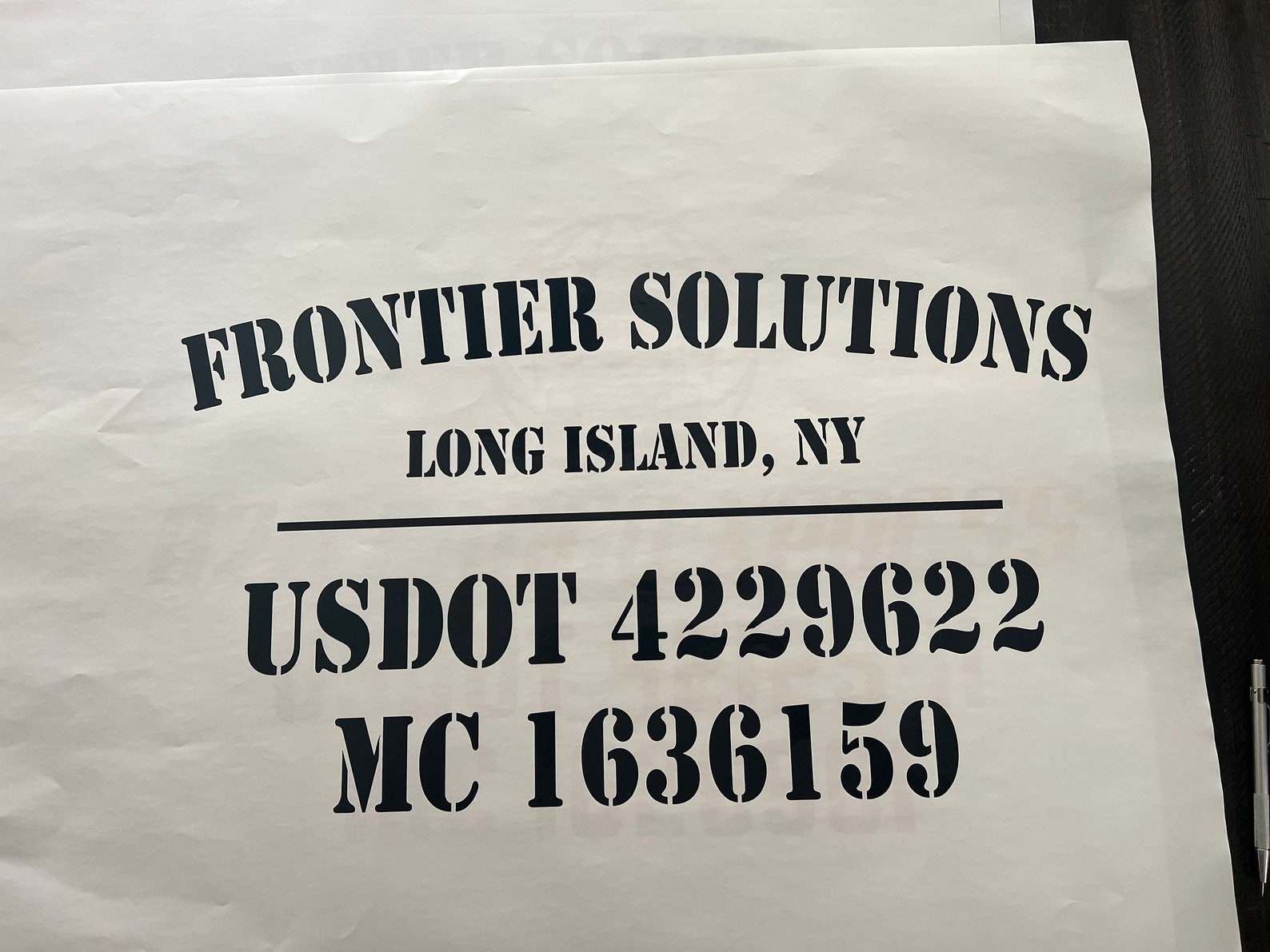 Custom US DOT Logo Stickers Truck Decals Semi Truck Van Lettering Truck ...