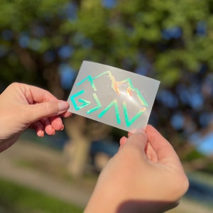 God is Greater Holographic Decal: Christian Car, Laptop, Tumbler Sticker