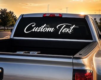 Custom Brush Script Vinyl Decal: Personalized Handwritten Name Sticker