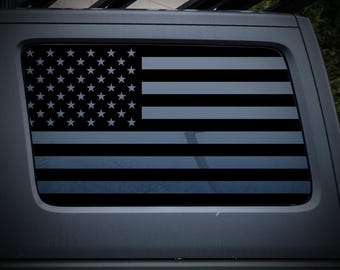 American Flag Rear Window Decal for Ford F150 F250 F350 Truck, USA Vinyl Graphic