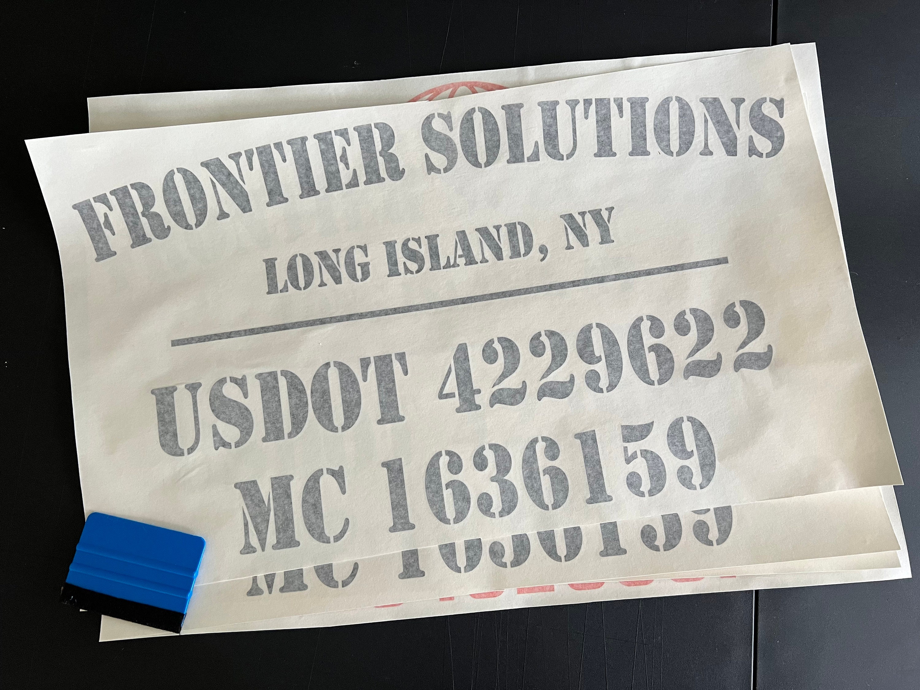 Custom US DOT Logo Stickers Truck Decals Semi Truck Van Lettering Truck ...