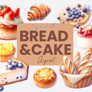 Aquarell Kuchen Clip Art,Bäckerei, Süßigkeiten, Kuchen,Kuchen Clipart,Dessert Aquarell Illustration,Kinderzimmer, sofort Download digital