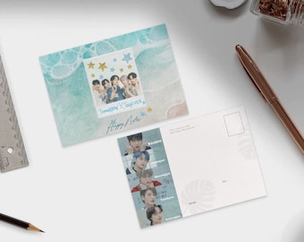 TXT themed postcard TXT digital and printable postcard moa merch stray kids printable, TXT kpop