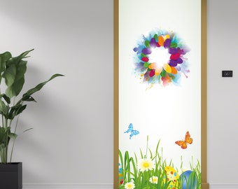 Door Wrap for Nurseries, Door Makeover Options, Door Adhesive Graphics, Stylish Door Coverings, Innovative Door Art Applications